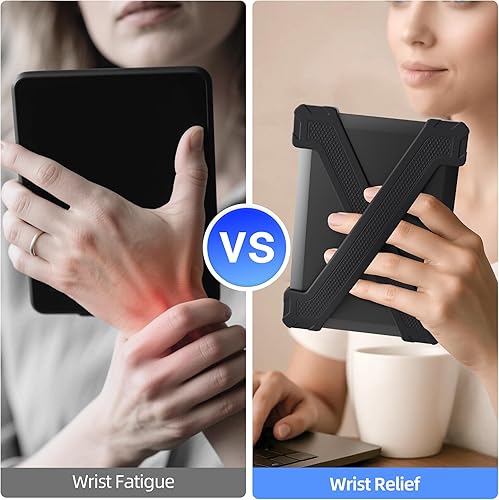 Miniatura 4 de ELETIUO Correa de mano para KindleKoboKindleE-Readers de 6 pulgadas, Paperwhite 7-10 Gen, paquete de 2 agarraderas ergonómicas de silicona, soporte