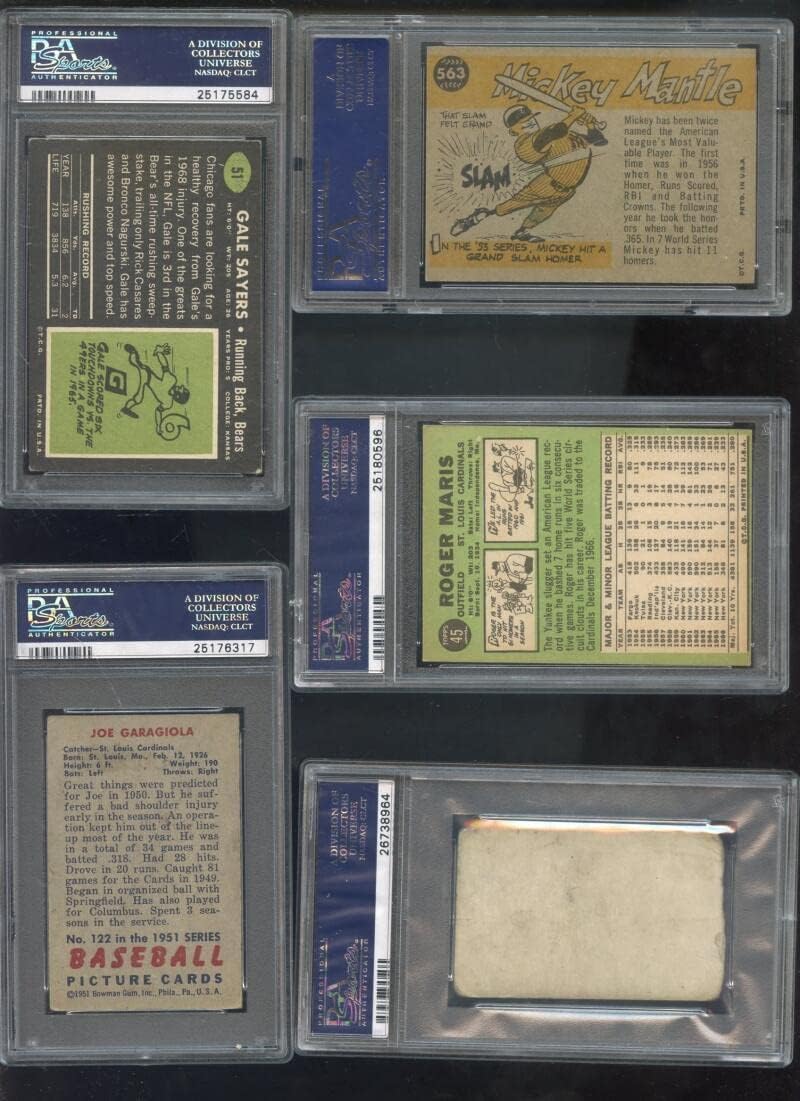1960 Topps #563 Mickey Mantle All Star Sport Magazine PSA 5 Graded Baseball Card