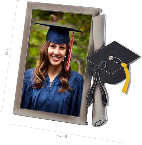 Vista 55 de LASODY Marco de fotos de graduación - Decoración 2025, regalos para él y ella, marco de fotos con borlas