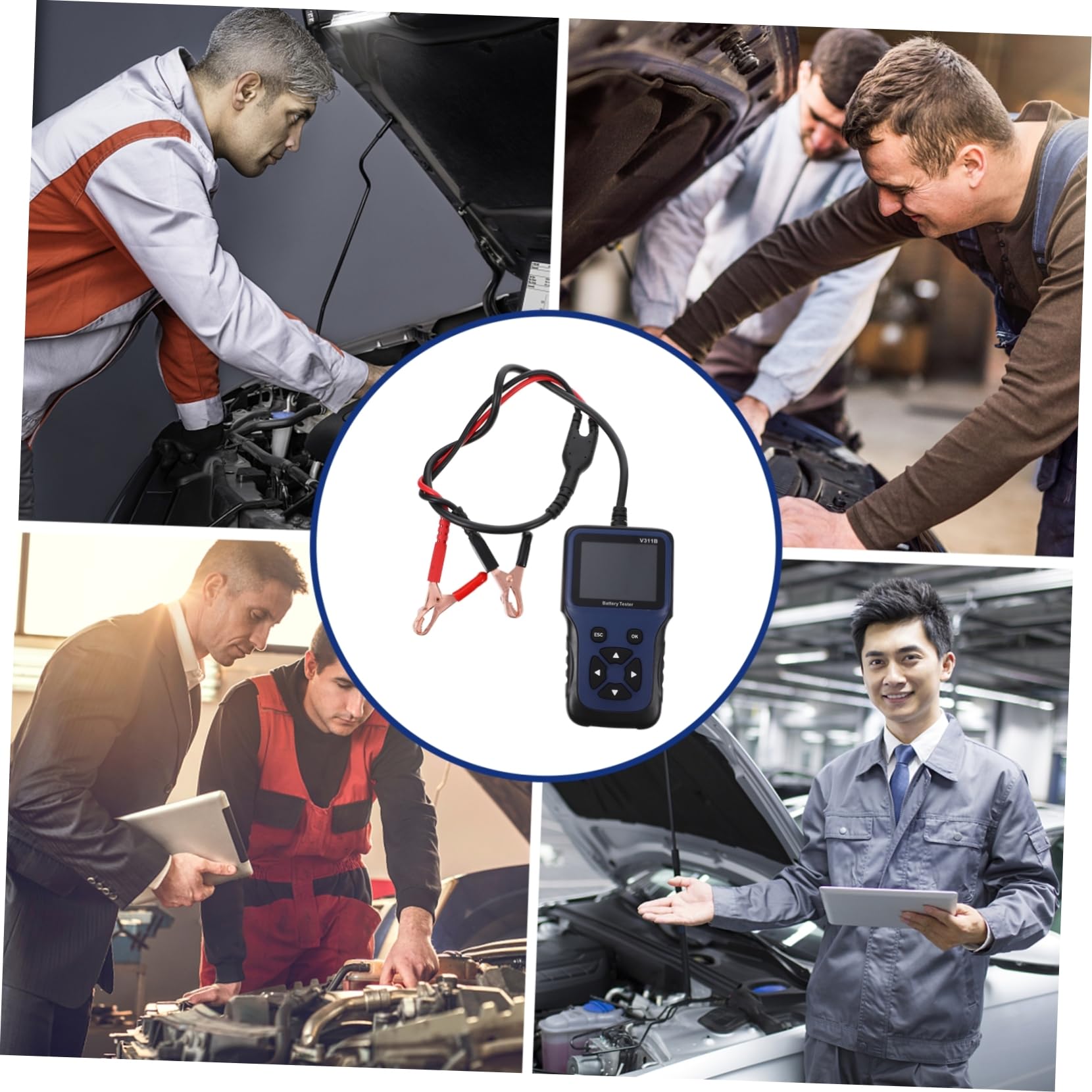 Tester per Batteria Auto 12v in Plastica, Analizzatore