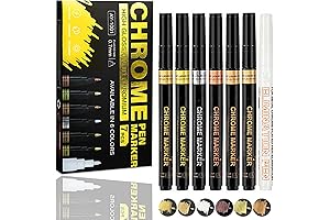 6 Colors Liquid Chrome Paint Pens