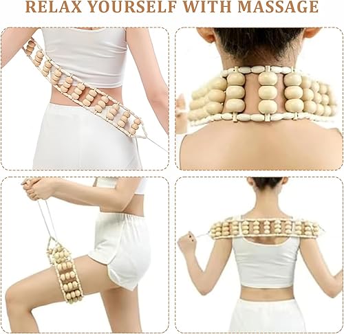 Miniatura 3 de 3 herramientas de masaje de terapia de madera, drenaje linfático y esculpir el cuerpo, masajeador de madera, herramienta anticelulítica de