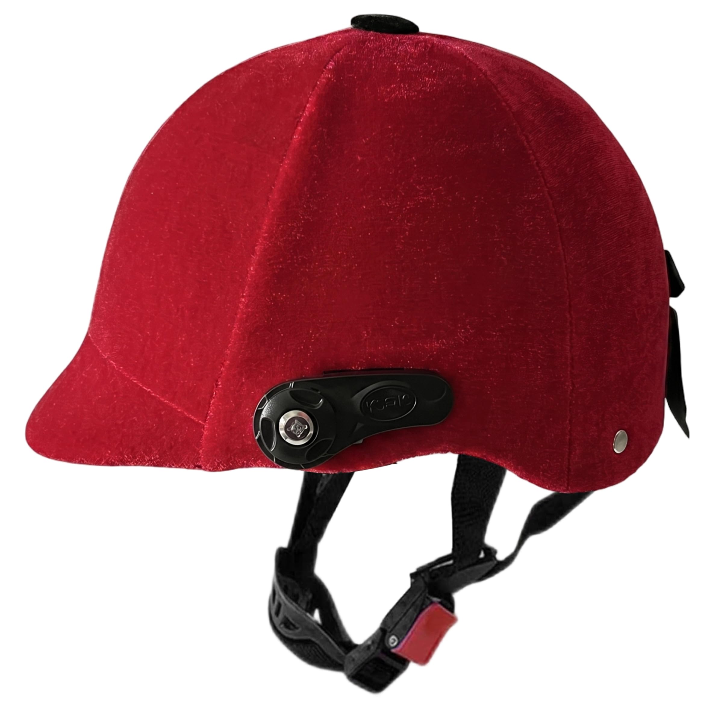 Casco da equitazione, cappello equestre in velluto regolabile 55-62 cm