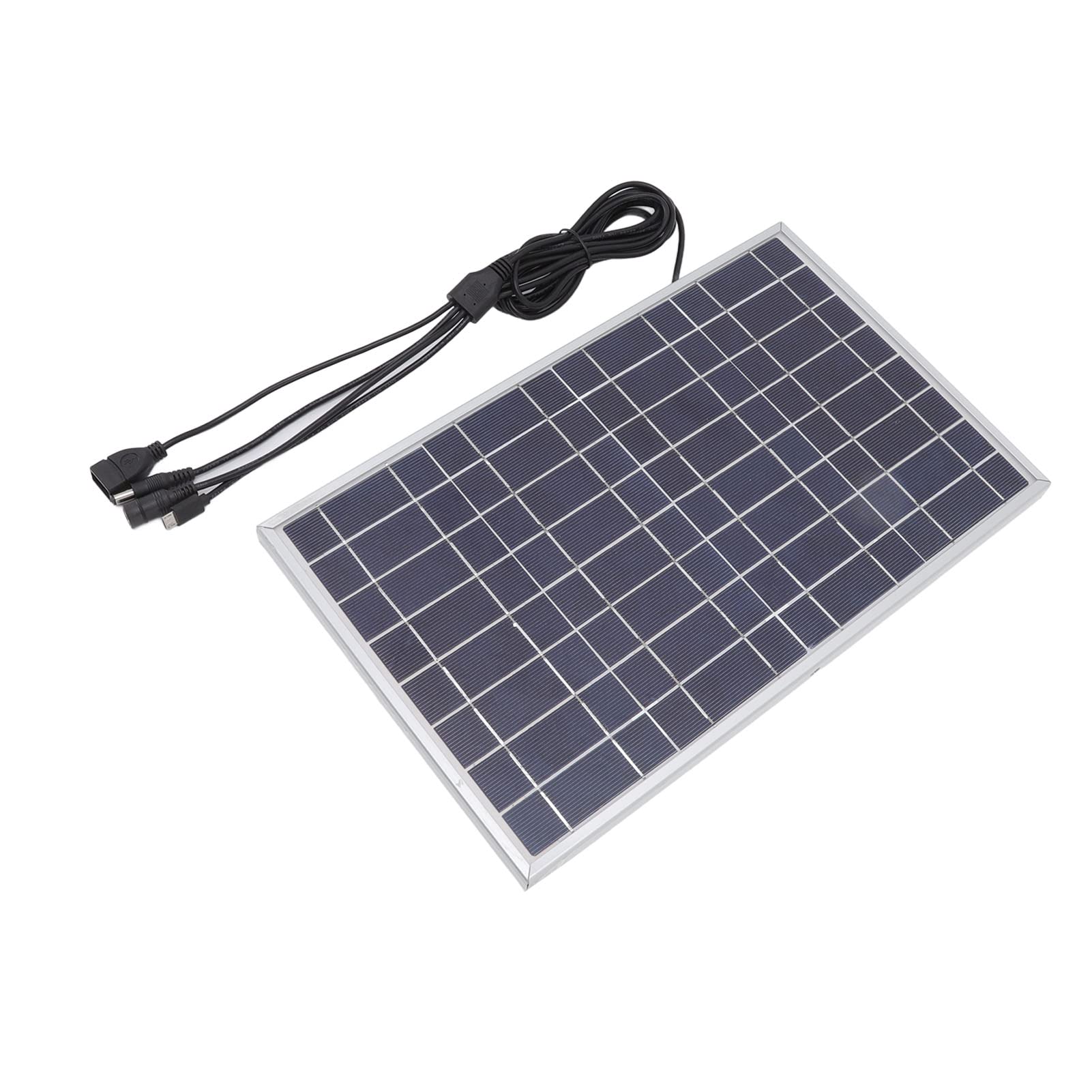 Fafeicy 8V 15W Panel Słoneczny, Monokrystaliczny Wysokowydajny Ładowarka
