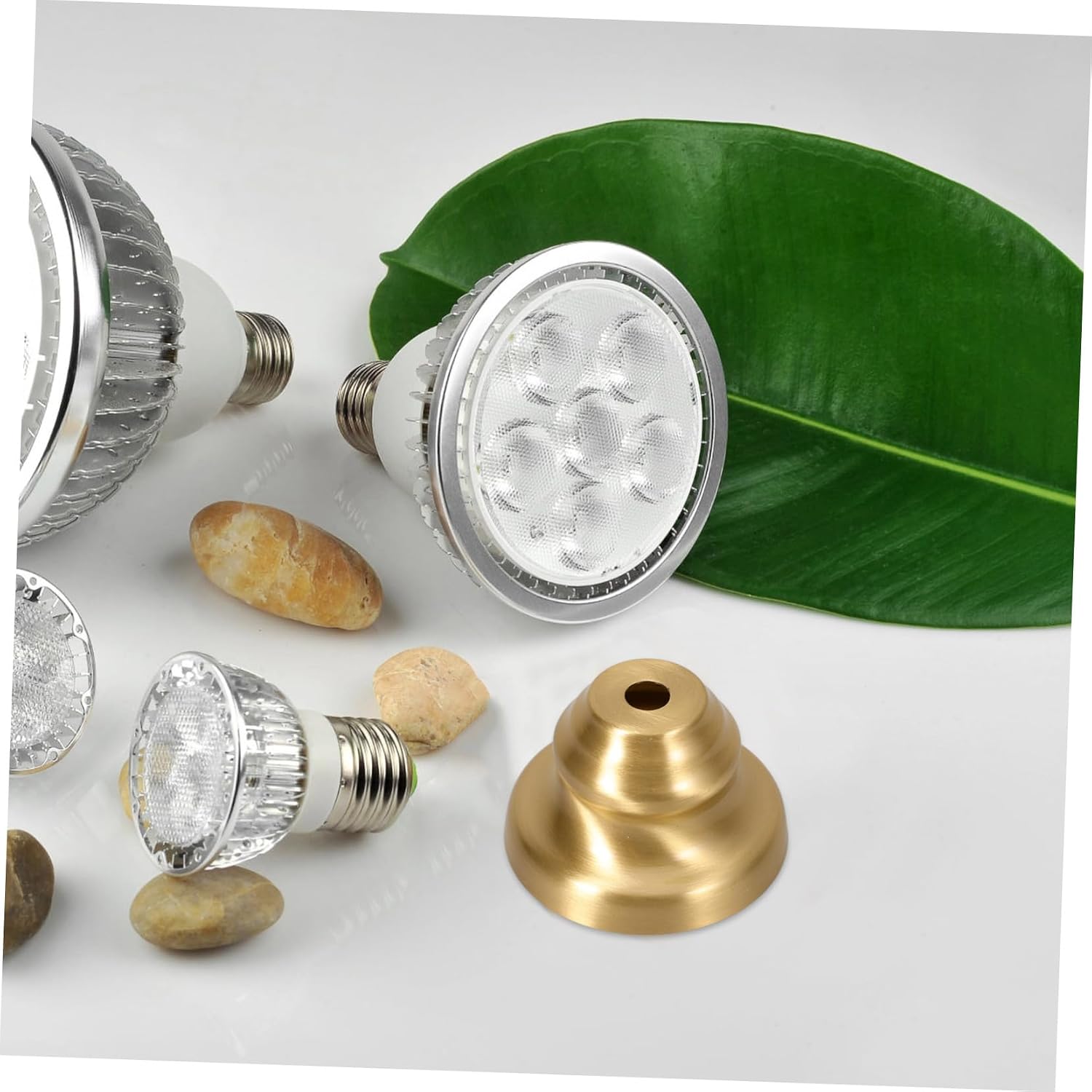 ORFOFE Sturdy Lamp Parts Copper Lamp Finial Cap Light Fixture Finial Replacement Light Base
