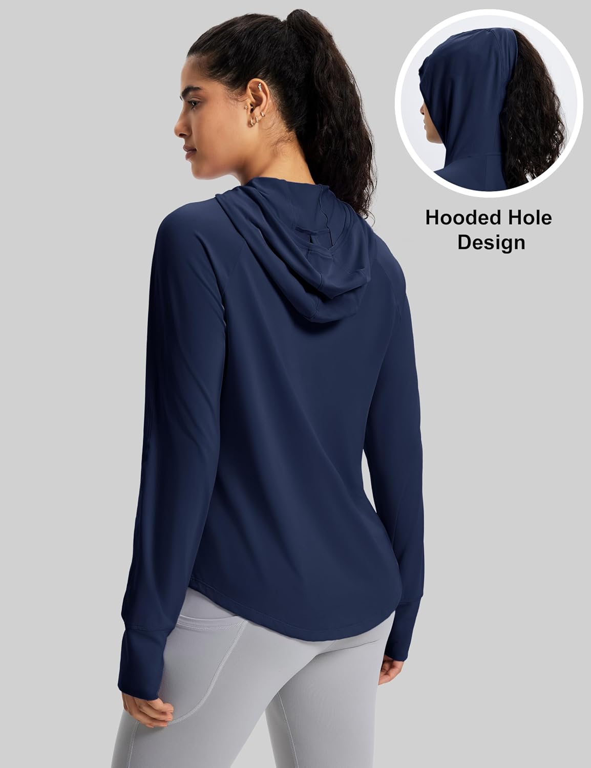 MAGCOMSEN Women's UPF 50+ Sun Protection Hoodie Long Sleeve Lightweight Quick Dry Shirt Athletic Outdoor Fishing Hiking