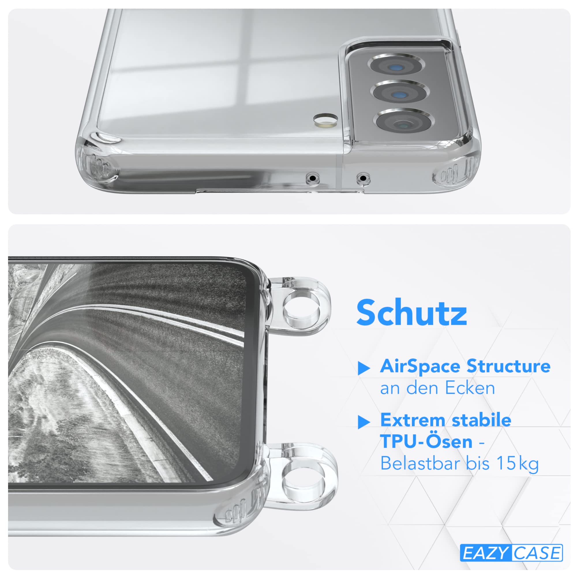 EAZY CASE catenella telefonica compatibile con Galaxy S24 custodia