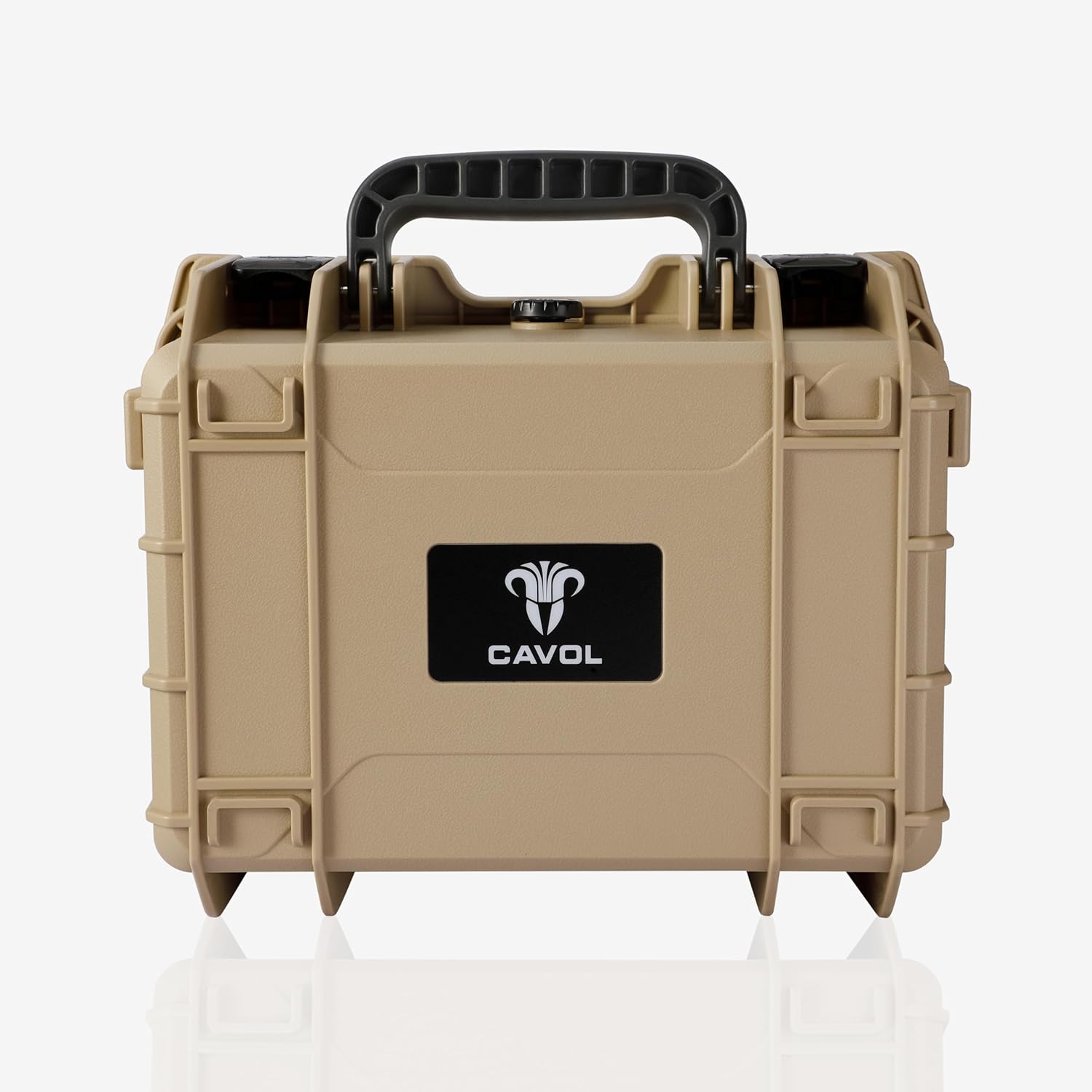 AC03 Knife Case for 24 Folding Knives-IPX7 Waterproof Heavy Duty Pocket Knife Storage Hard Case Box Storage Organizer, Folding Knife Holder Collection Box (Gobi Yellow)