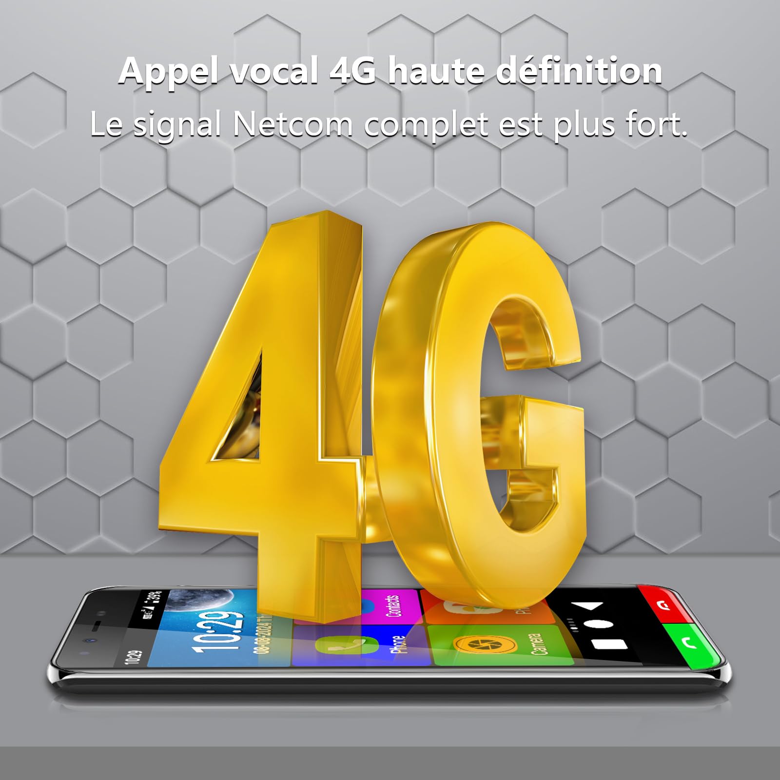 artfone SMART_500 4G Smartphone Anziani Icone Grandi丨Display HD 5 pollici丨Pulsante SOS丨Android 12丨Fotocamera posteriore 13MP丨Batteria 2800mAh丨WI-FI丨GPS丨Cellulare per anziani con Whatsapp - Nero