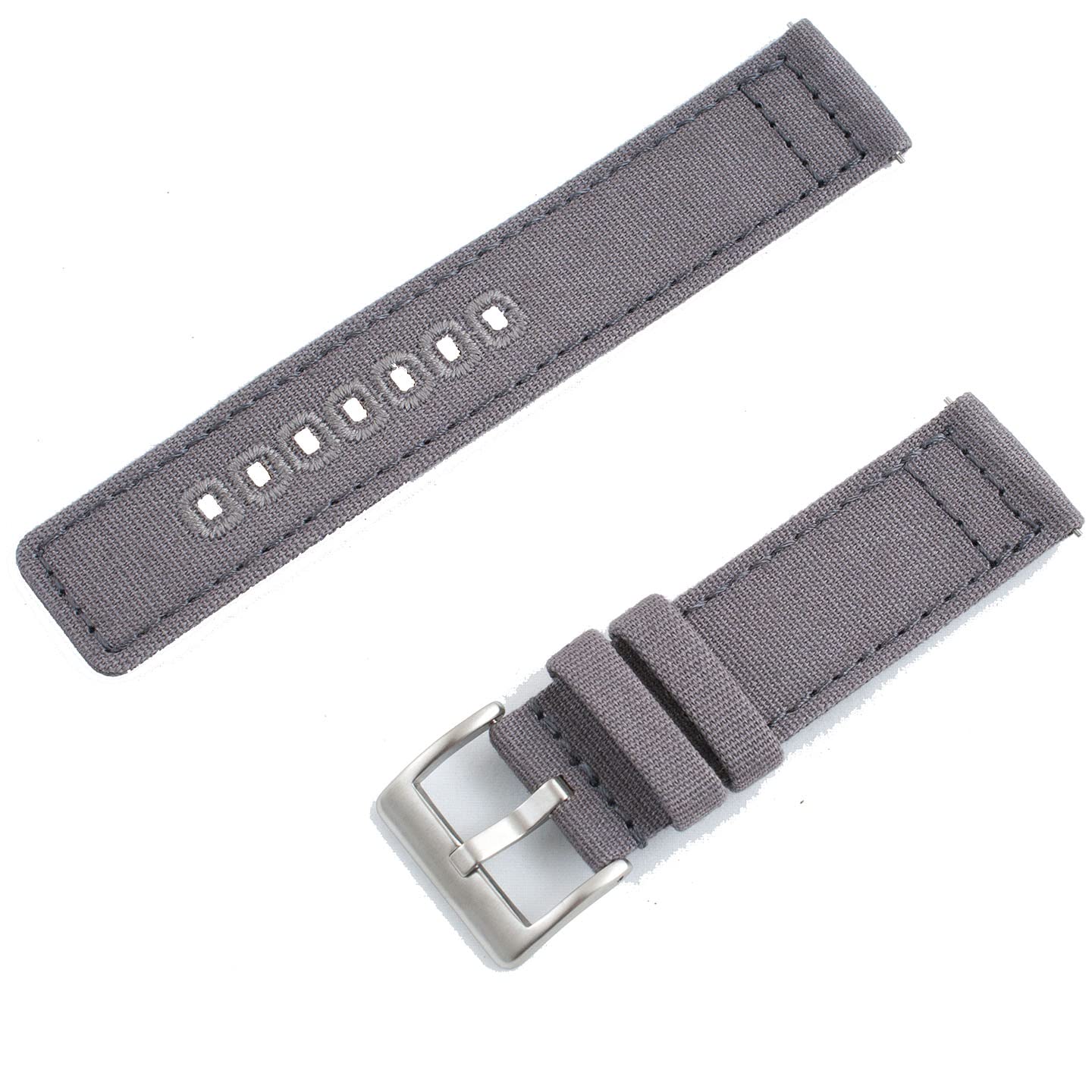 StrapHabitQuick Release Canvas Watch Strap Band - 20mm 22mm