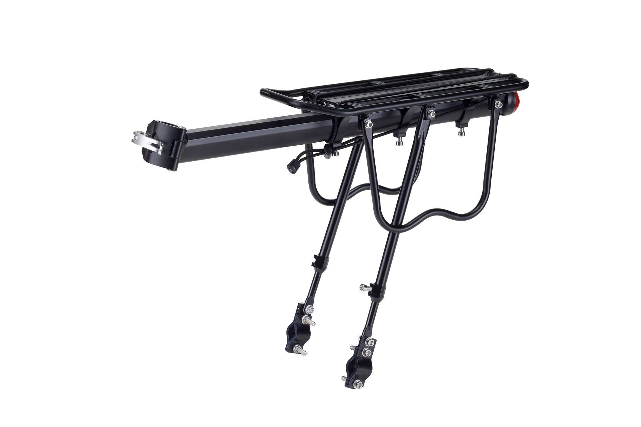 GENERICO Cicli Bonin Unisex Adult Adjustable Aluminium Seatpost Rear Carrier - Black, One Size