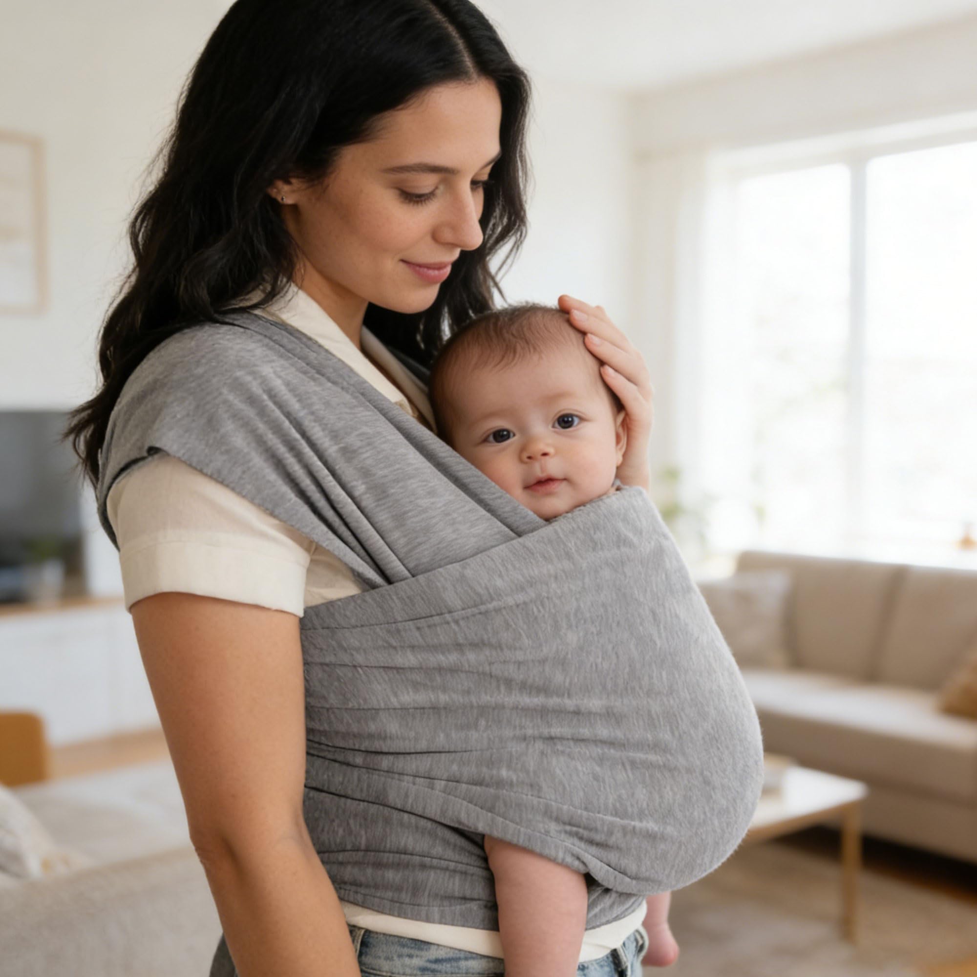 CINY correa para bebés recién nacidos a correas para niños pequeños, correas originales para recién nacidos y bebés, correas flexibles para bebés multipropósito, correas para bebés delanteras - 3
