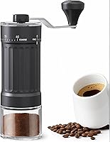 Vista 1 de Manual Coffee Grinder, Burr Coffee Bean Grinder, Adjustable Portable Coffee Grinder with 30g Capacity, Ideal for Travel, Camping, Office, Espresso