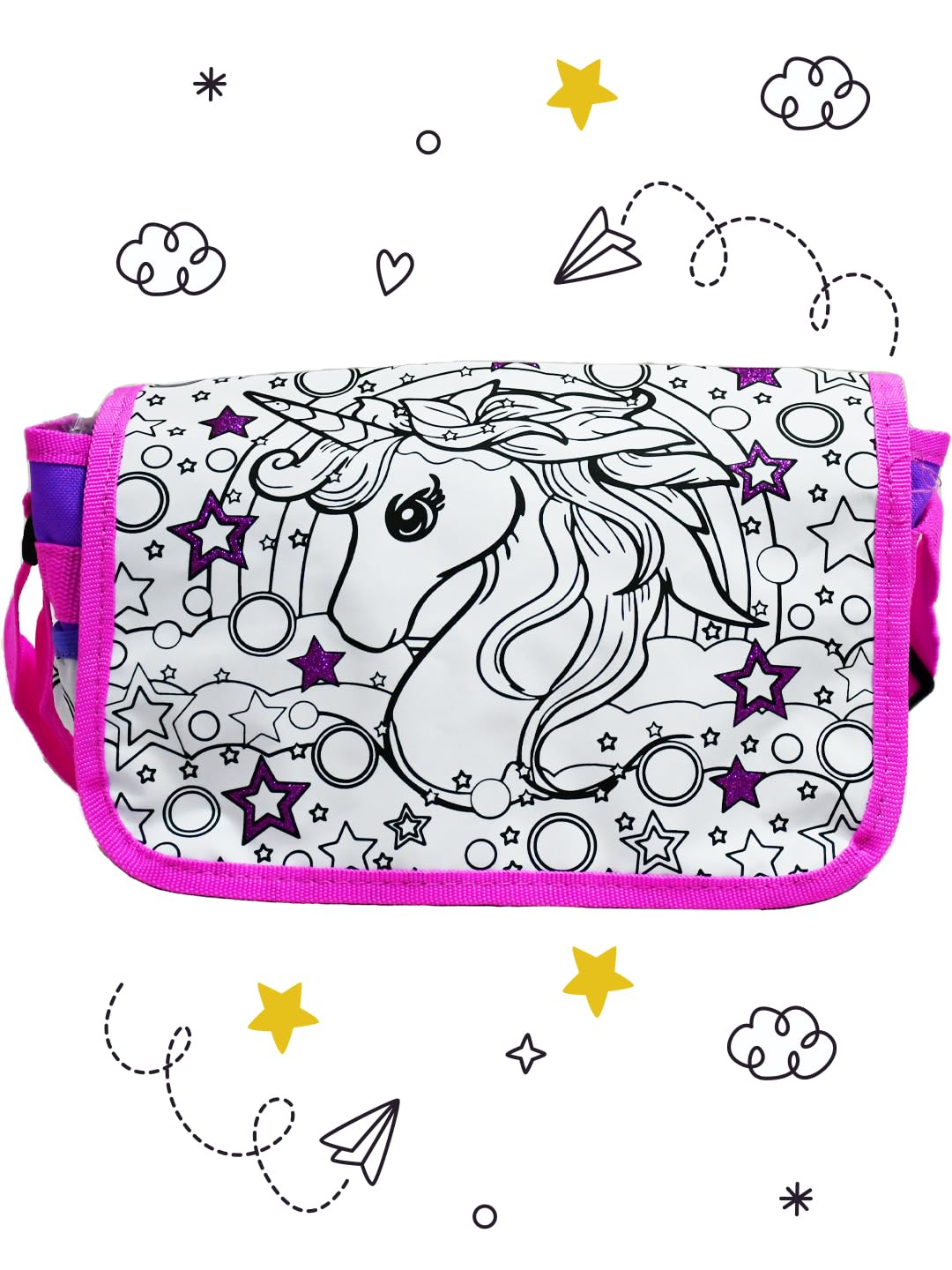 Mirada Unisex Color Your Own Unicorn Sling Bag, Multicolour (B0C5XSVYDY) Amazon Price History, Amazon Price Tracker