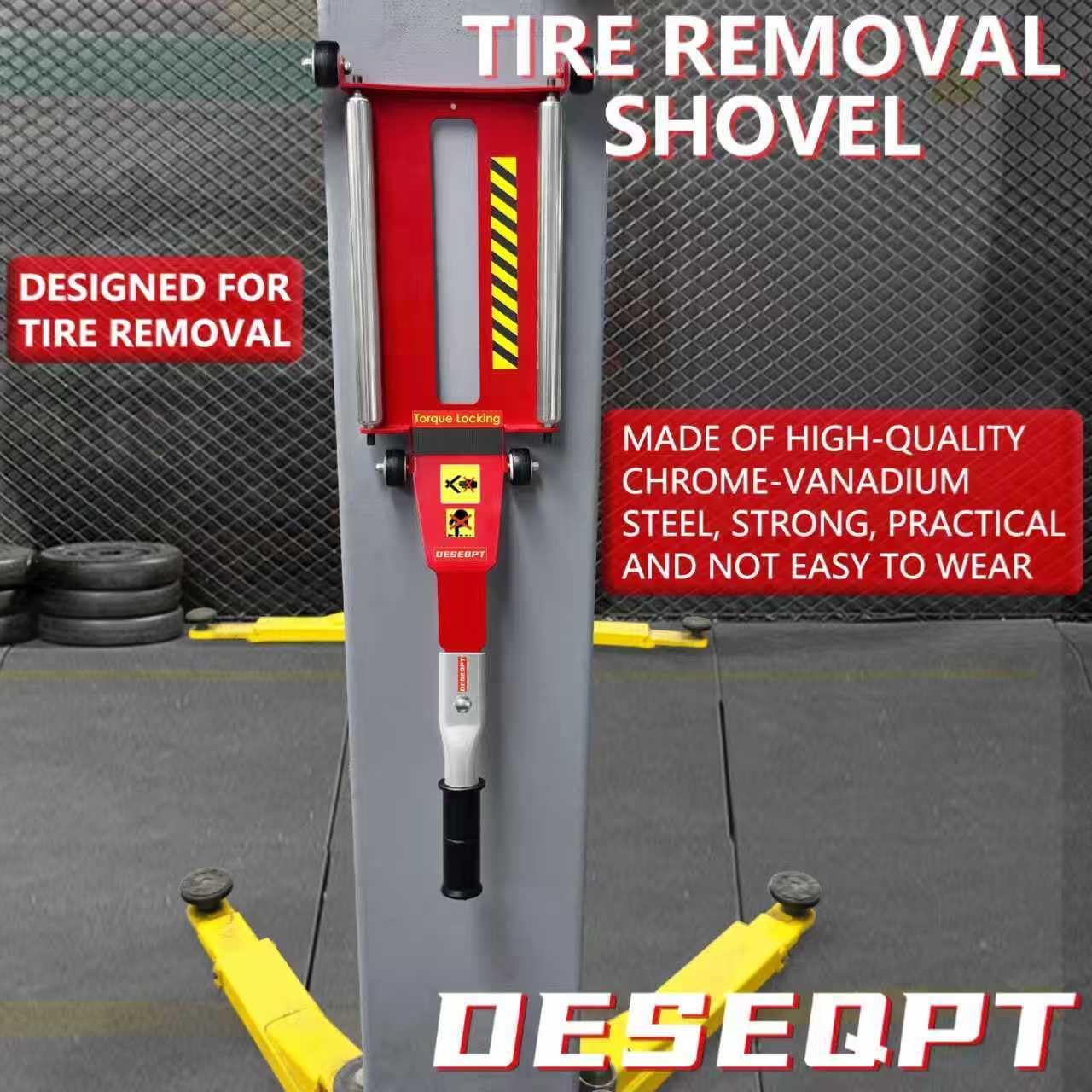 Upgraded Portable Effortless Tire Jack Disassembly Tool, Tire Jack Tool with Roller Plate [Extended Version]