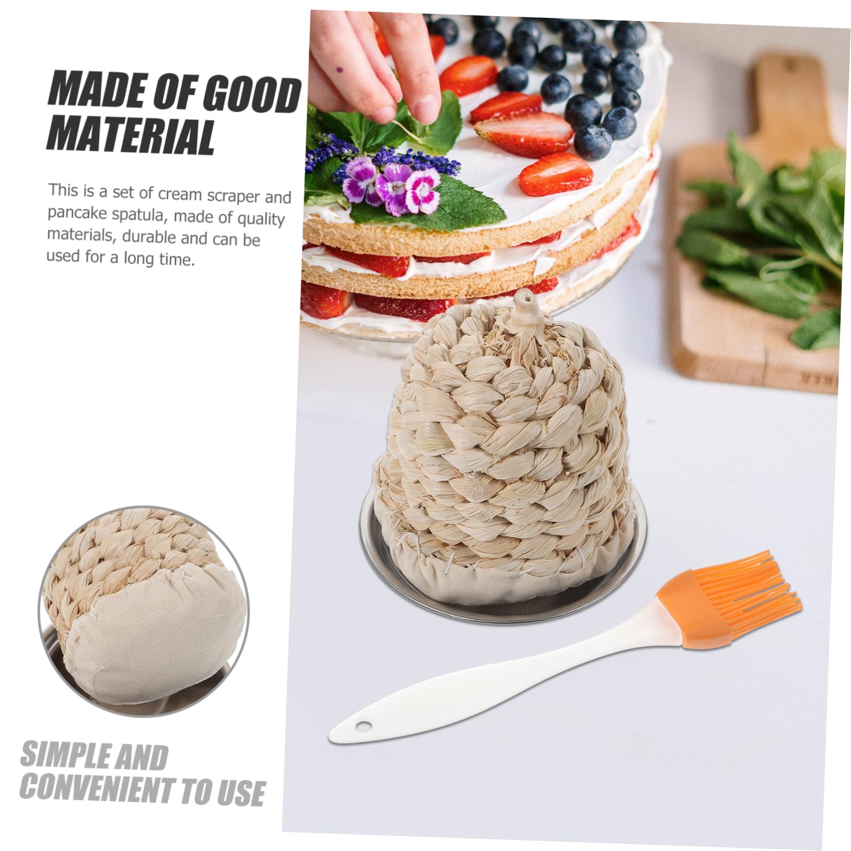 CIYODO Quick Even Pancake Oil Spread Oil Wiper Brush for Pancake Griddle Applicator