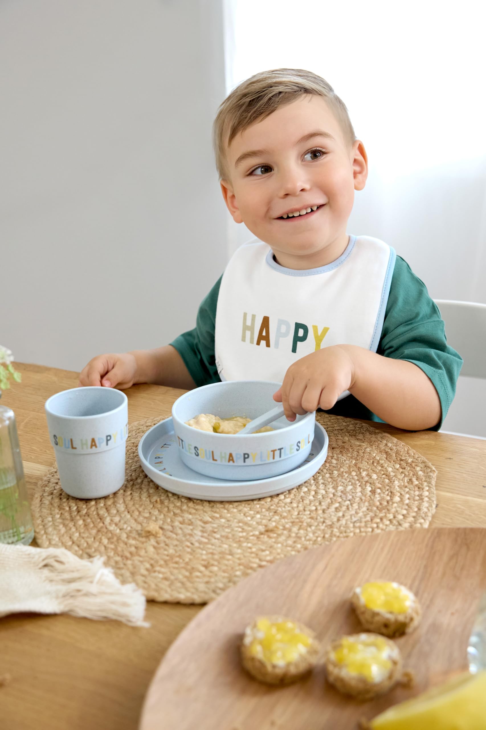 LÄSSIG enfants gobelets tasse vaisselle pour enfants sans mélamine, sans BPA, pour lave-vaisselle et micro-ondes/Mug Happy Fruits Lemon
