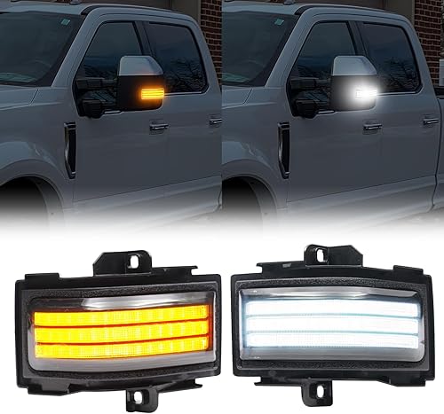 Miniatura 9 de Luces intermitentes LED secuenciales para espejo lateral para F150 F250 F350 F450 Super Duty 2017 2018 2019 2020 2021 2022 Luz de estacionamiento