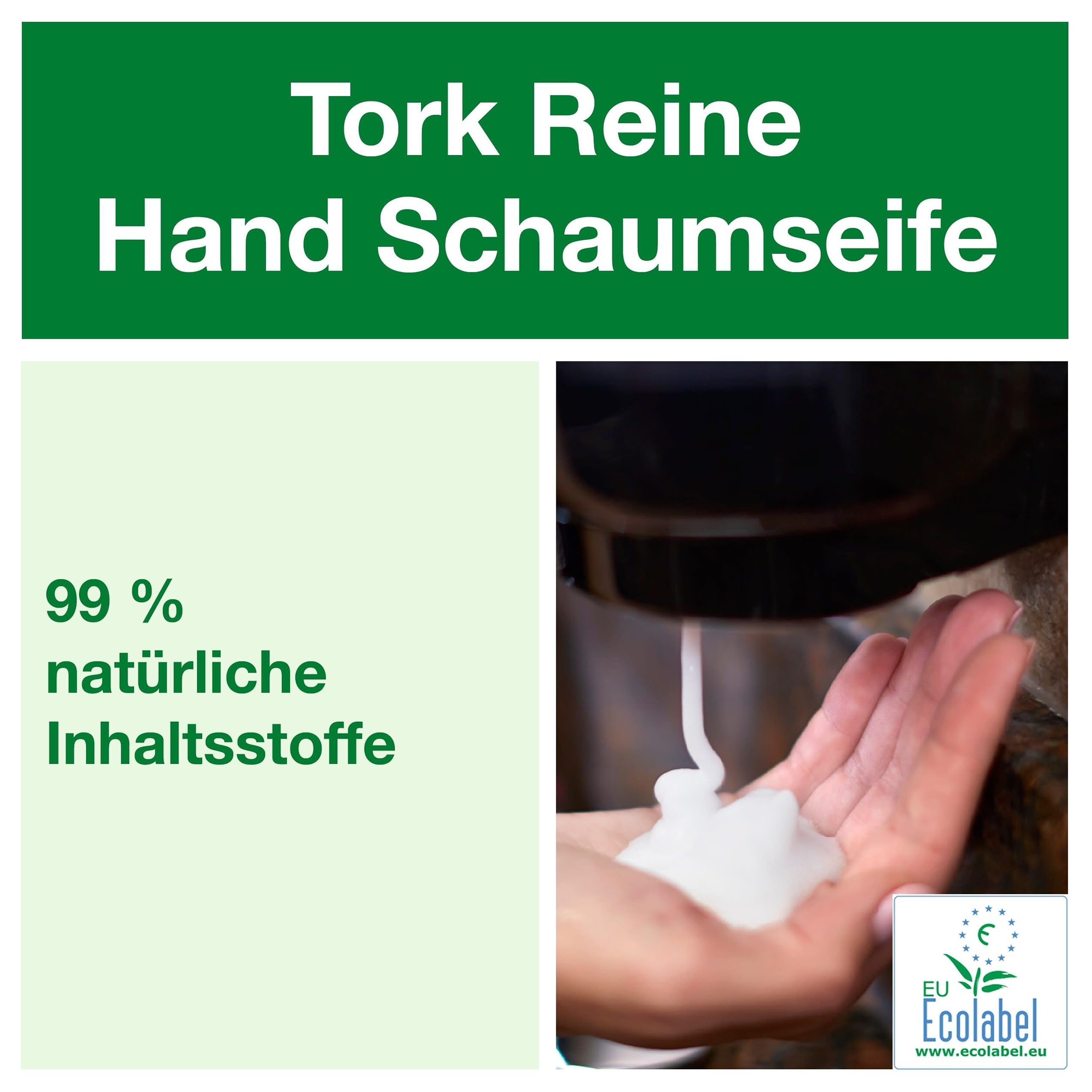 Tork reine Schaumseife, nachhaltige Formel, 6 × 1.000 ml, 520201
