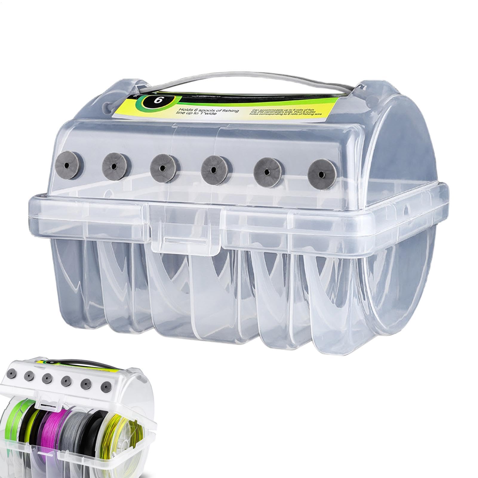 Fishing Reel Storage Box Clear Fishing Tackle Box
