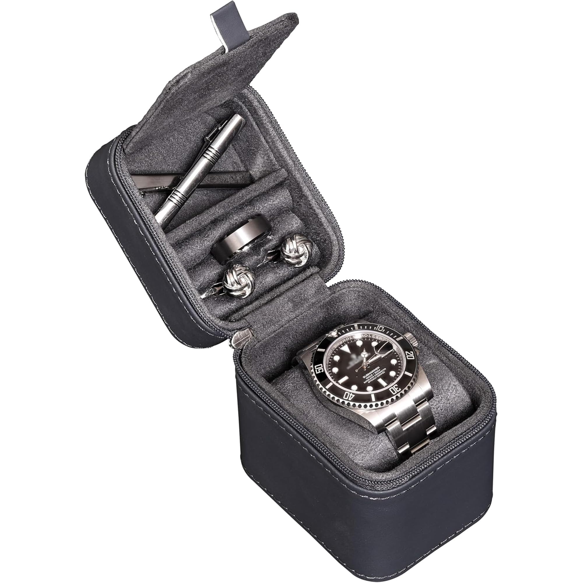 Amazon.com: ROTHWELL Single Watch Travel Case with Accessory