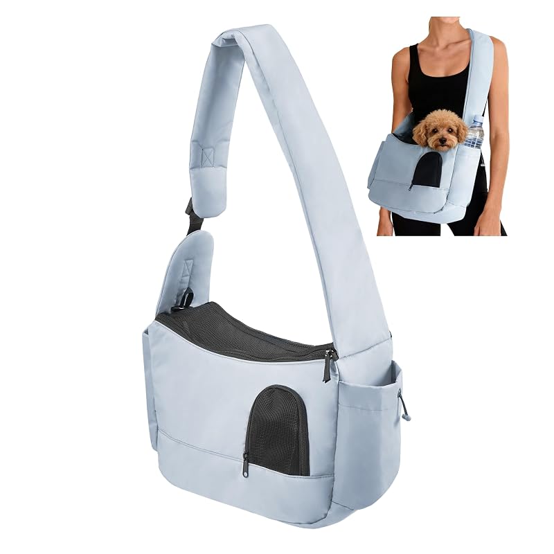 Peitoral tipo sling para cães pequenos FoxFocus Light Grey 35,05 x 25,91 x 14,99 cm