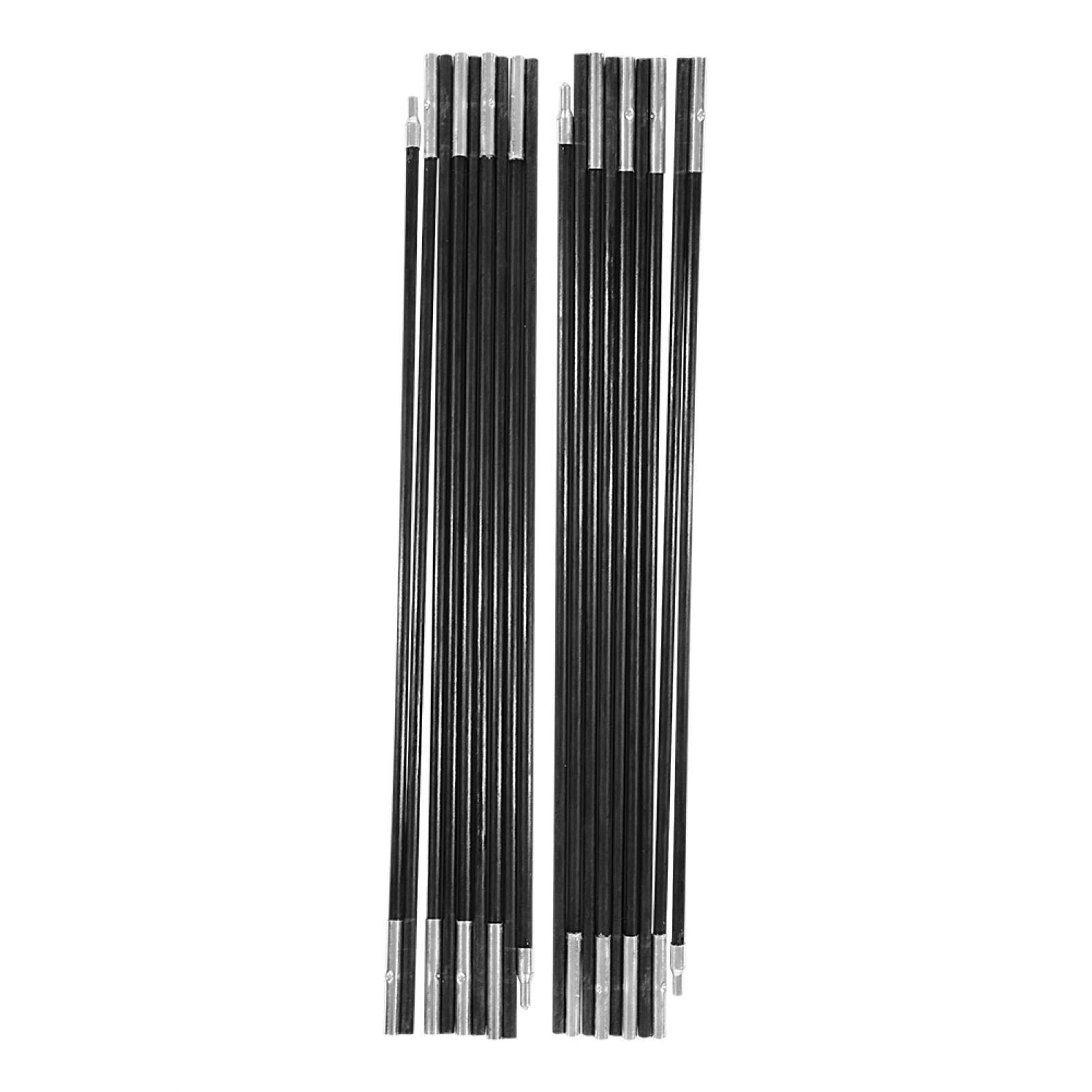 Ersatz für Zeltstangen, tragbare 4,9 m Fiberglas Camping Zeltstange im Freien 9 Segmente Zeltstützstangen Markisenrahmen-Kit Lagerzelt und Accessoires Sport & Freizeit