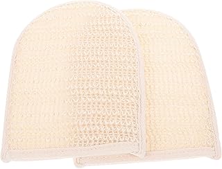 FRCOLOR 2 Peças De Bucha De Algodão Luva Corporal Esfoliante De Banho Para Luvas De Banho Corporal Esfoliante Esfoliante Luvas De Esfoliação Profunda Esfoliante Esfoliante Corporal