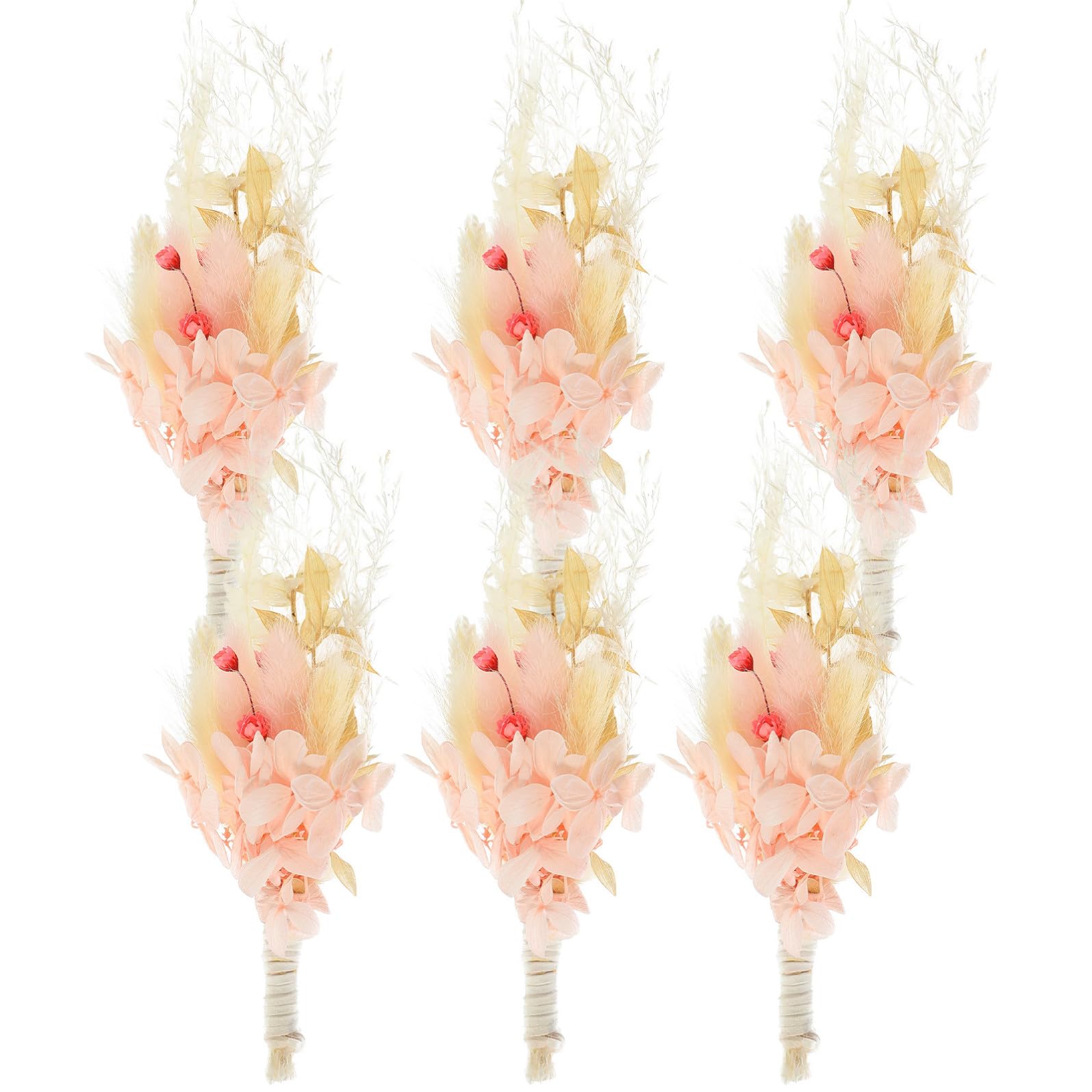 ABOOFAN Lot De 5 Mini Bouquets De Gypsophiles Séchés 6 Pièces pour Décorer Un Vase pour Une Fête De Mariage