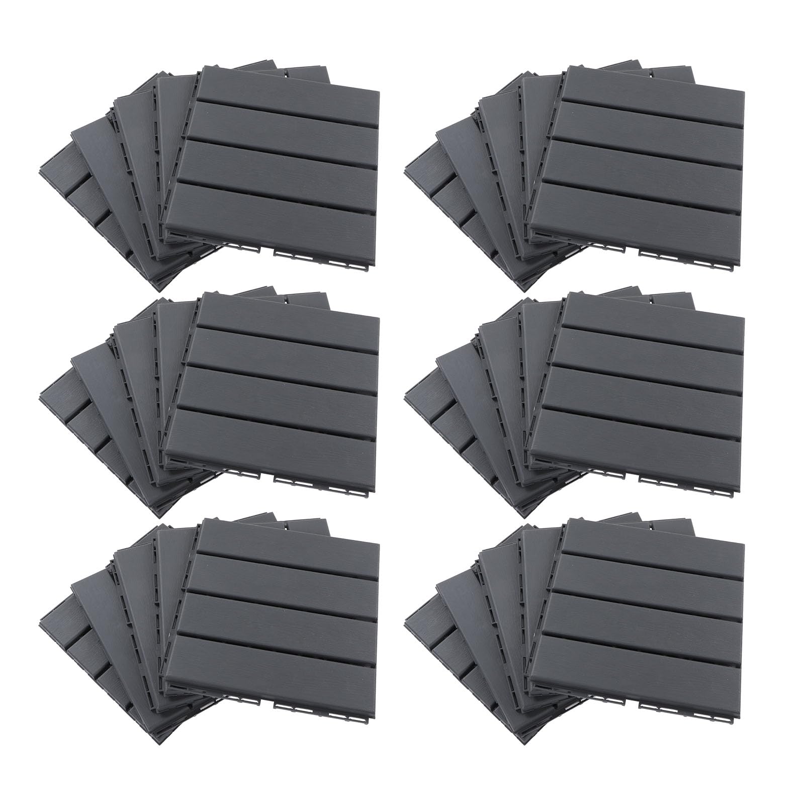 Acouto 30 Piezas Baldosa Entrelazable Duradera Impermeable Cojín de Suelo