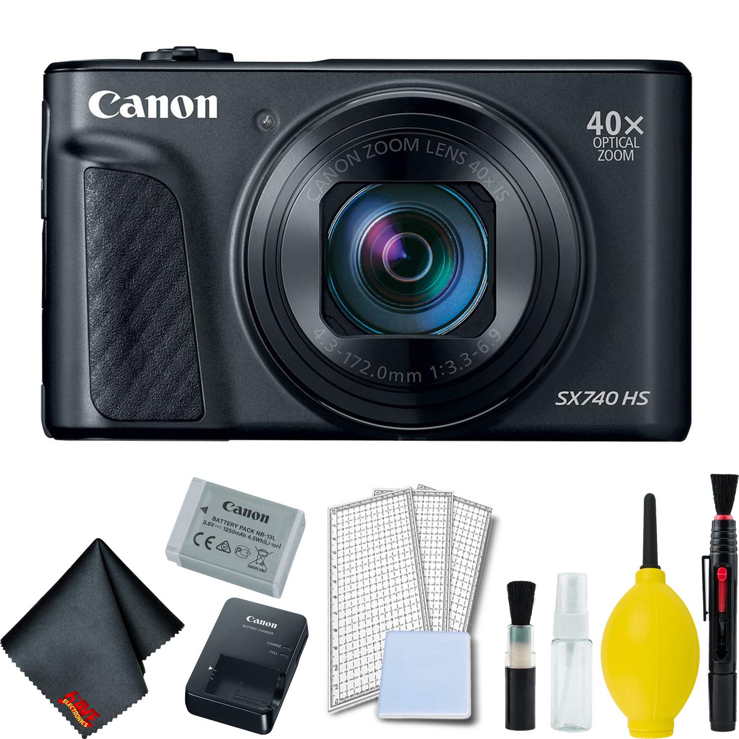 Amazon Canada: Canon PowerShot SX740 HS Digital Camera (Black