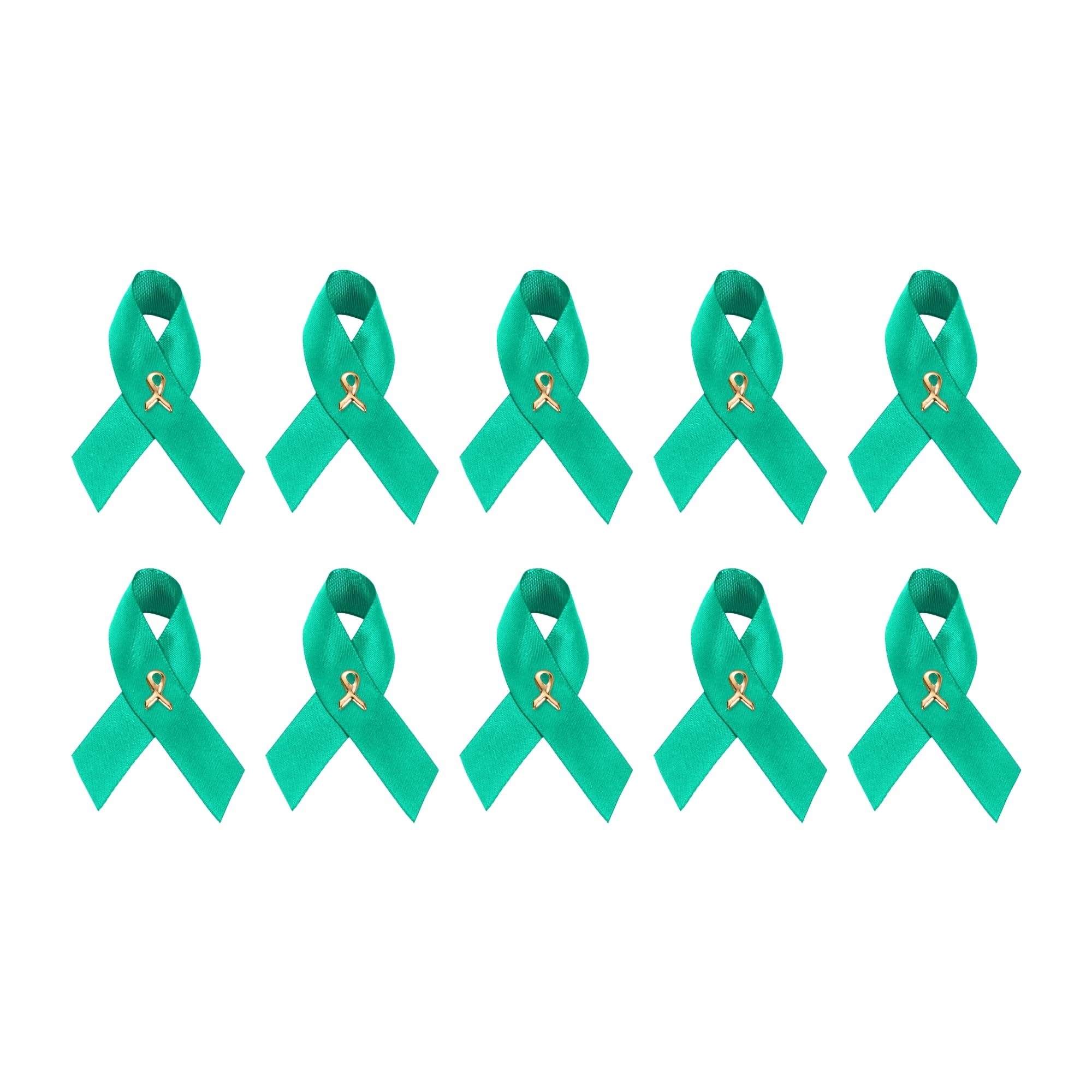 1/2/5/10/25/50/100pcs Satin Awareness Ribbon Pins (Pick your color), for Cancer &amp; Disease Awareness, Bulk Quantities for Fundraising, Events, Gift Giving