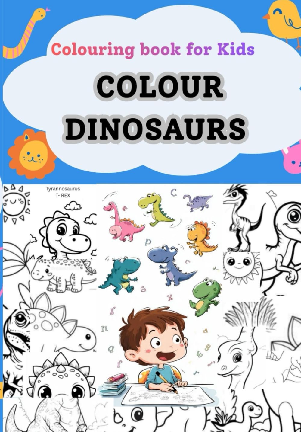 Colouring books for Kids: Dinosaurs (Drawing book for Kids)
