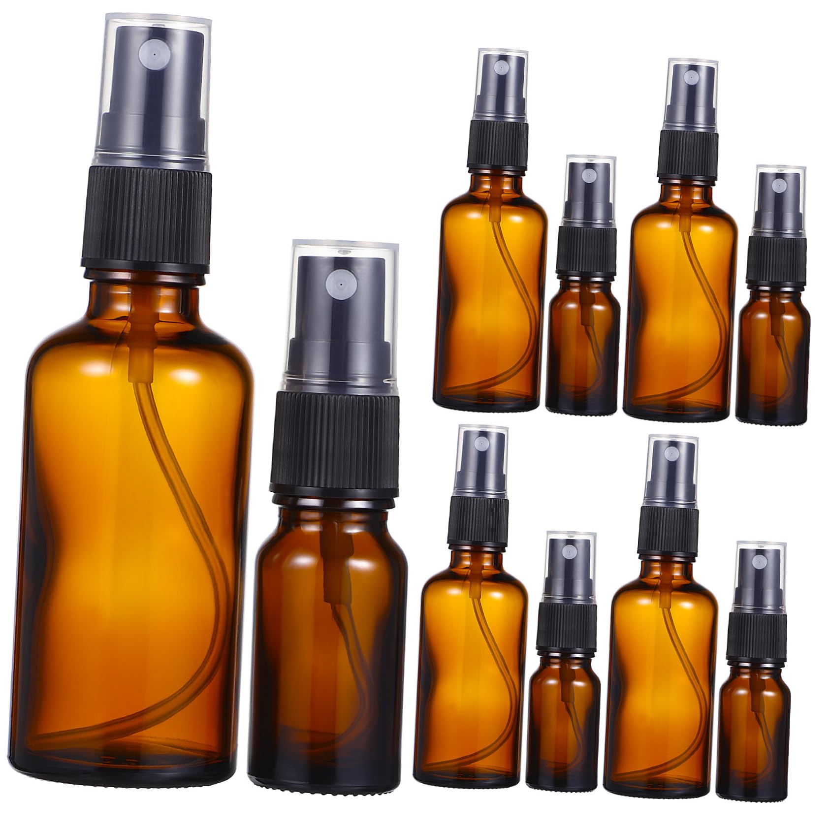 BESTYASH 10pezzi Spray in Vetro Vuoti Riutilizzabili e Portatili Piccoli Spray Per Essenziali e Cosmetici Viaggio