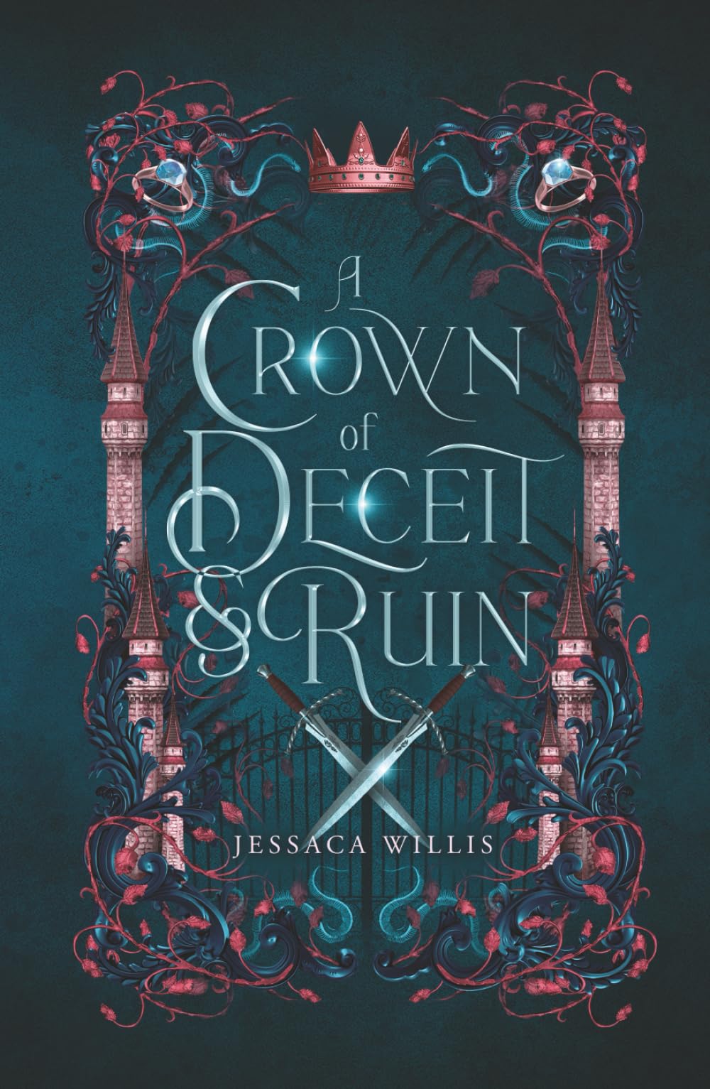 A Crown of Deceit & Ruin: Sapphic Fantasy Romance (The Cursed Kingdoms of Grimtol)