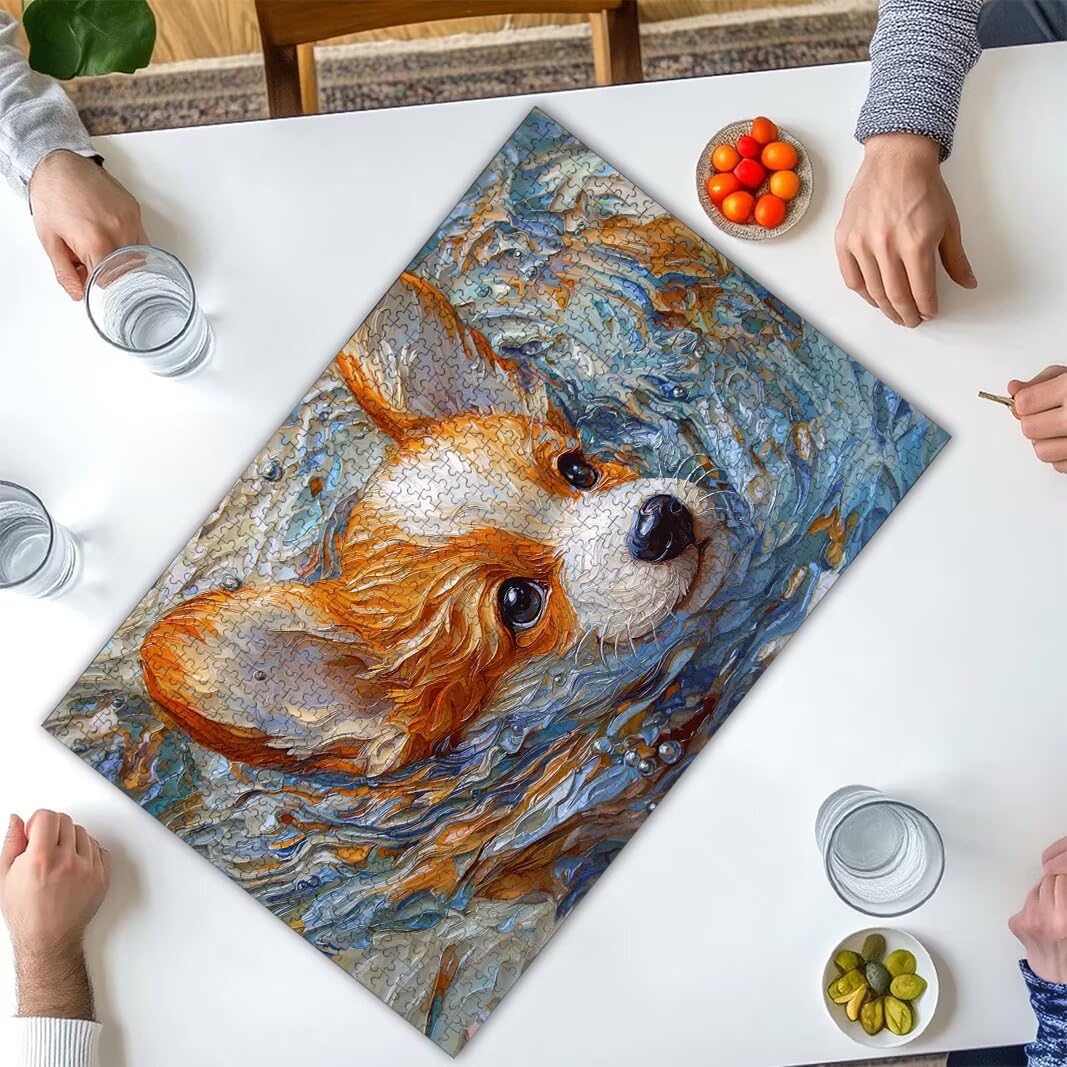 1000 sztuk puzzli dla dorosłych, puzzle dla psów, prezenty dla kobiet -2847
