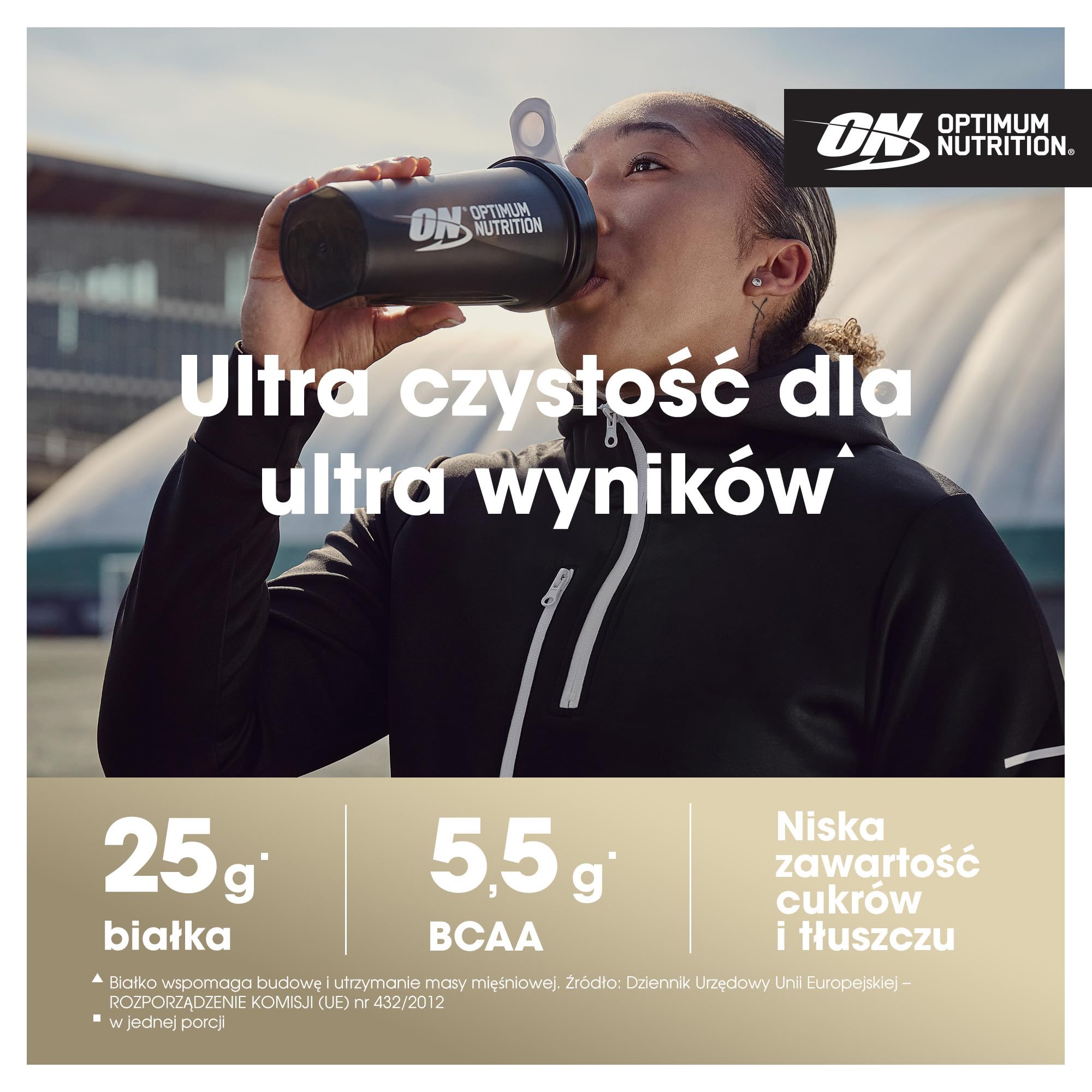 Optimum Nutrition ON Gold Standard 100% Isolate, 100 % Izolat Białka Serwatkowego, BCAA i Glutamina, Przed i po treningu, Smak Truskawka, 31 Porcji, 930 g