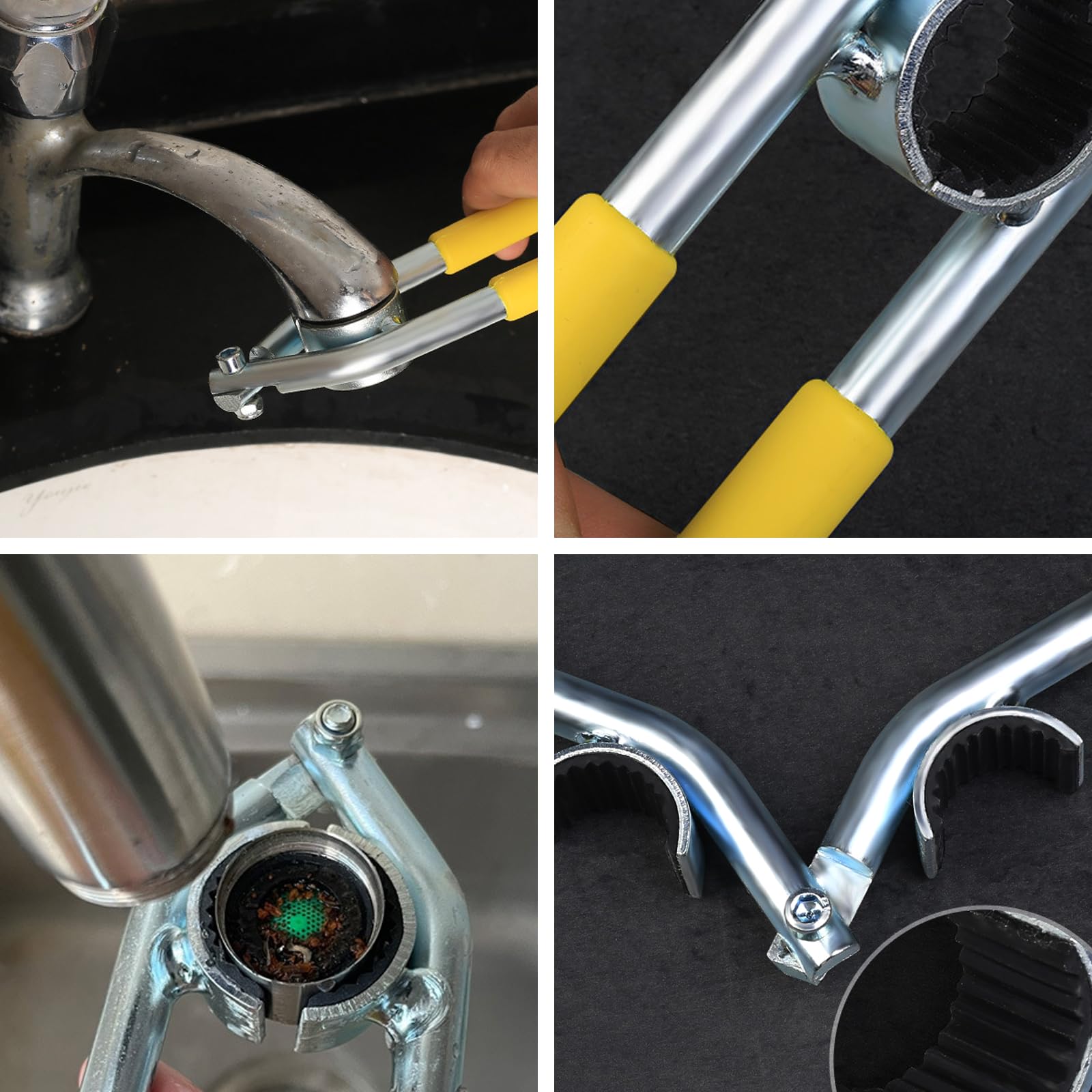 Chiave Per Aeratore Rubinetto 2 Pezzi - Regolabile 21.5-27mm, Antiscivolo, Per Lavandino E Filtri - Foto 6