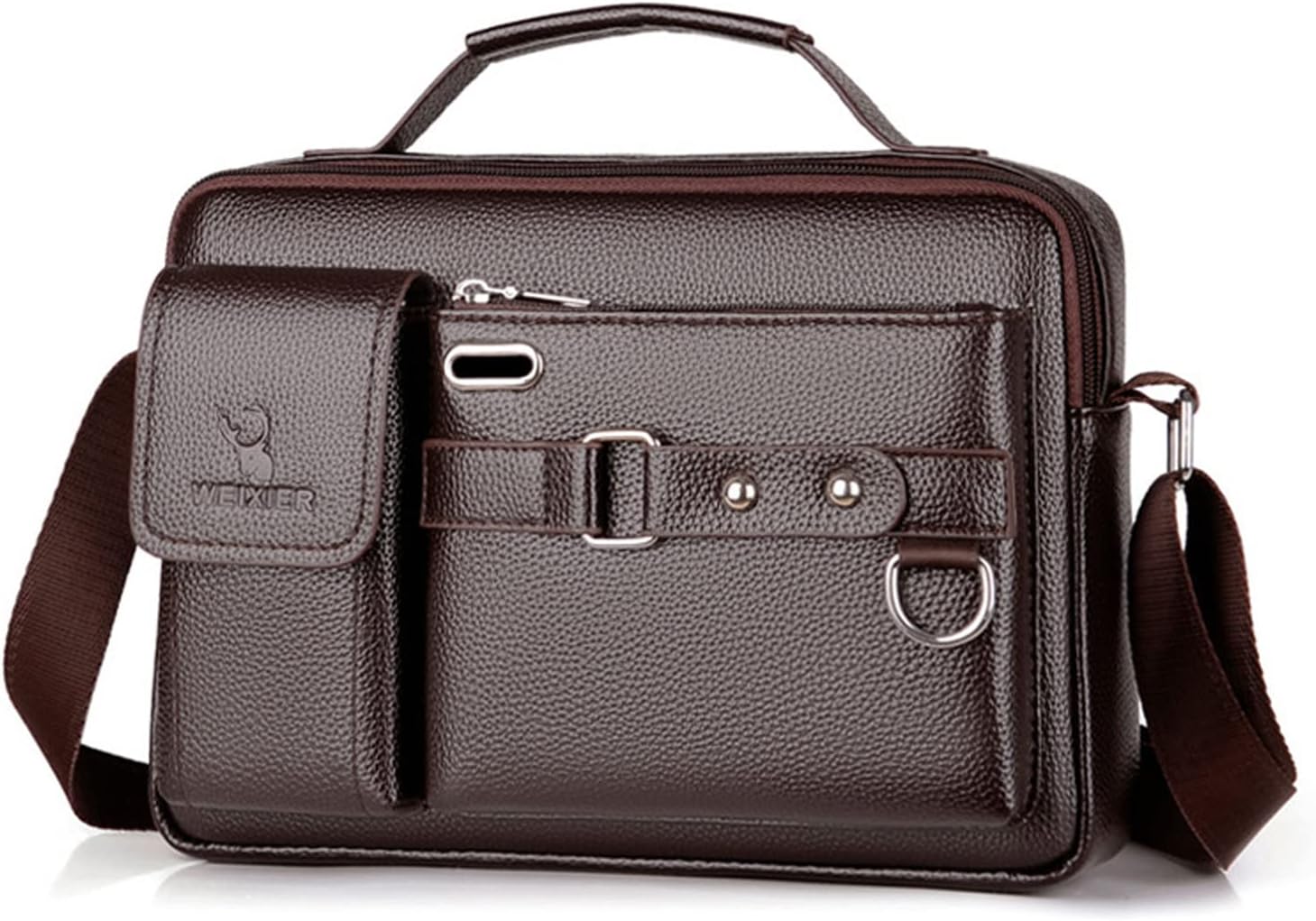 FANDARE Retro Umhängetasche Messenger Bag Canvas Schultertasche für 14