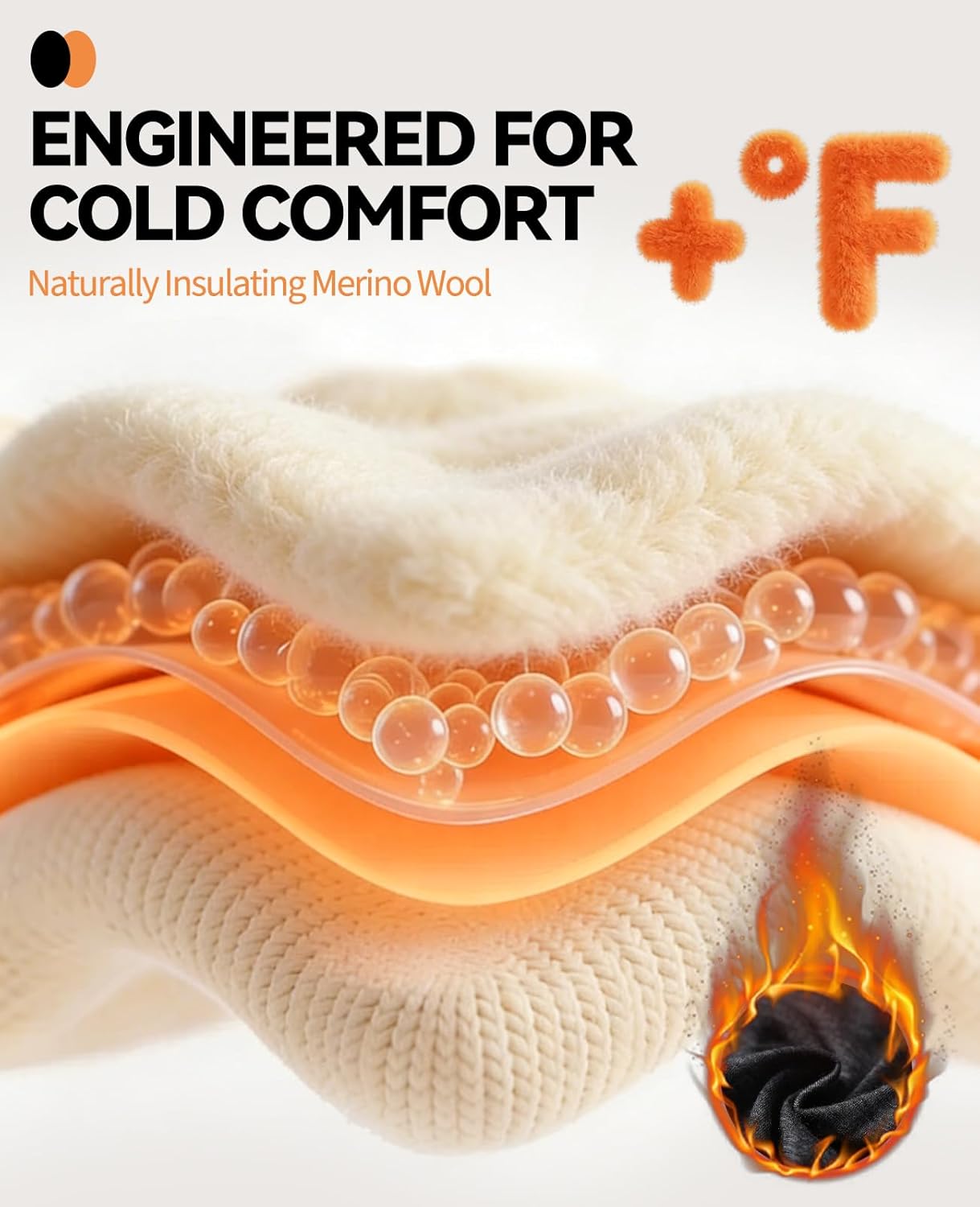 Merino Protect 100% Merino Wool Base Layer Men Thermal Long Underwear Soft Long Johns for Hunting Hiking