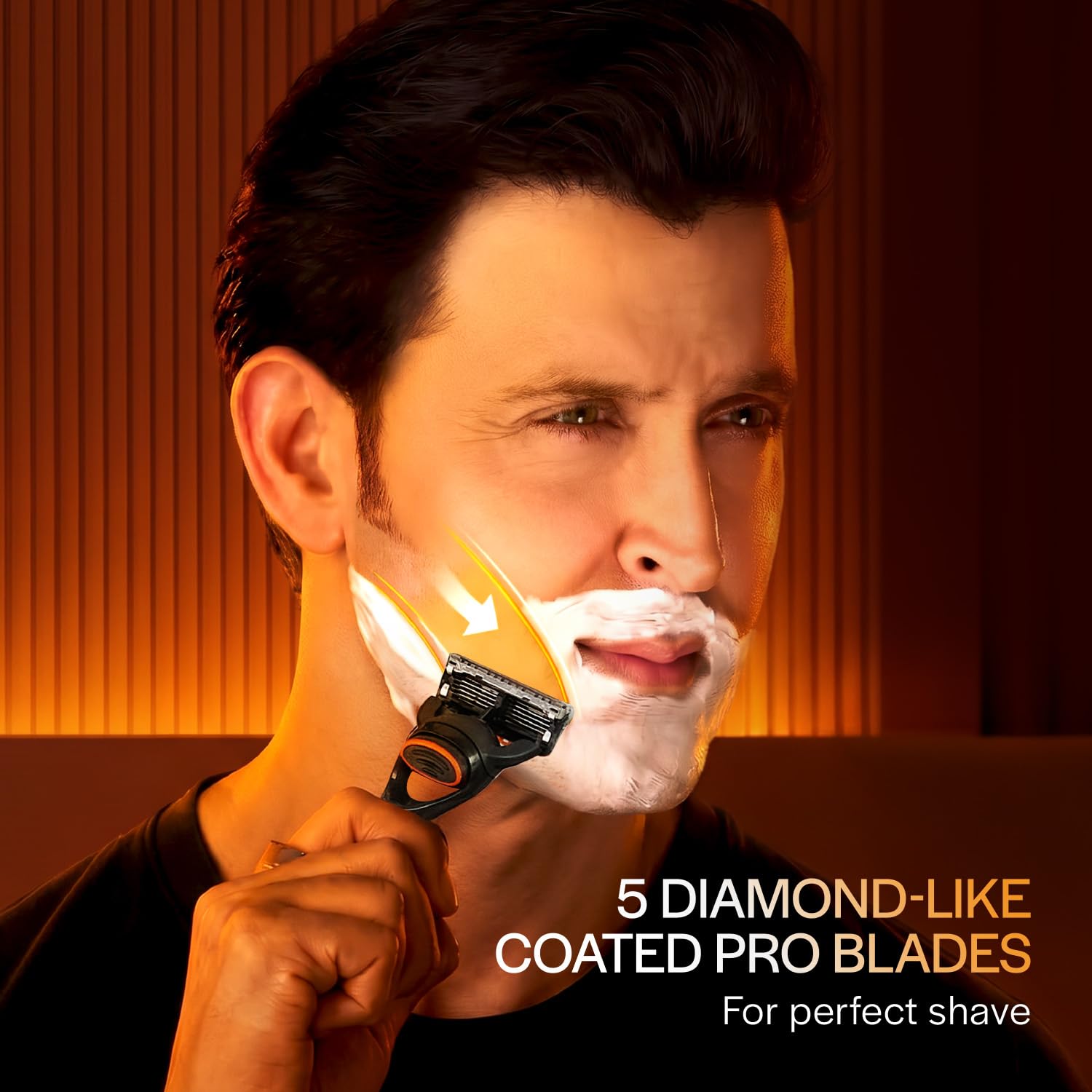 Gillette Fusion Power, Shaving Razor For Men | Micro-Pulse Technology For Reduced Friction | With Beard Shaping Back Blade | 5 Blades For Your Perfect Shave | Styling Back Blade For Your Perfect Shape 2