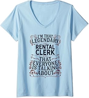 Womens Repair Rental Service - Legendary Rental Clerk V-Neck T-Shirt