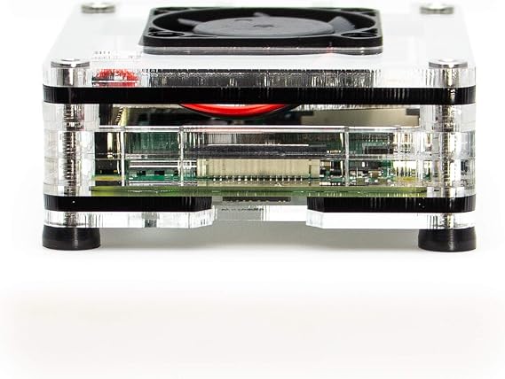 C4Labs - Zebra 4 Interior Fan Case for Raspberry Pi 4 B