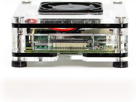 C4Labs - Zebra 4 Interior Fan Case for Raspberry Pi 4 B