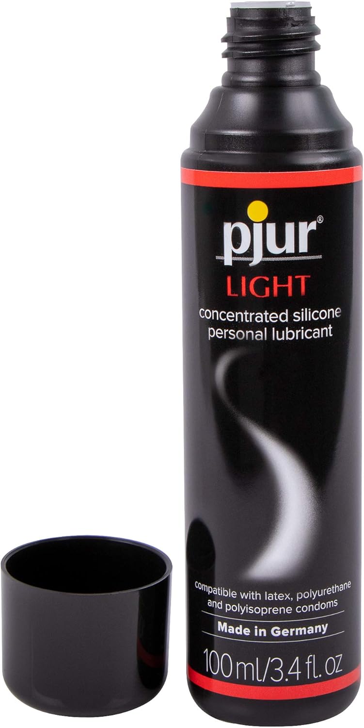 Pjur Original Super Concentrated Silicone Personal Lubricant 3.4 fl oz & Pjur Light Silicone Personal Lubricant 3.4 fl oz - Couples Sex Toys Bundle