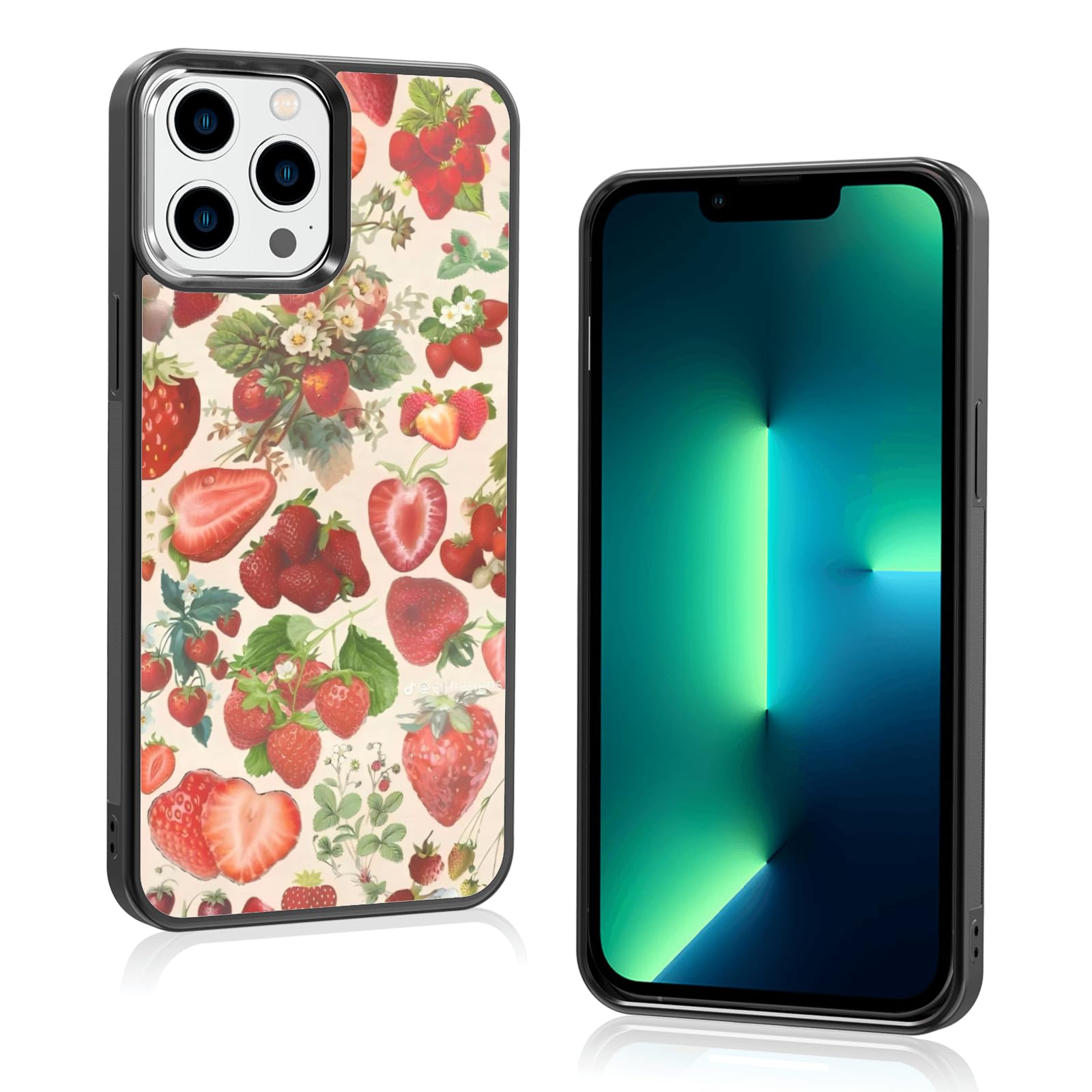 Coque IPhone Imprimée Fraises - Étui Fin Et Mignon - Kindness Meadows