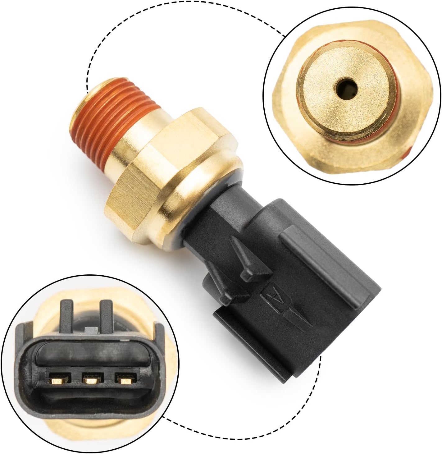 68145662AA Oil Pressure Sensor Sender Switch Compatible with Chrysler 200 2.4L 3.6L.Dodge Dart 1.4L 2.0L 2.4L.Fiat 2016 500X 1.4L 2.4L.Jeep Cherokee 2.4L 3.2L,Renegade 1.4L 2.4L.Ram Promaster City.