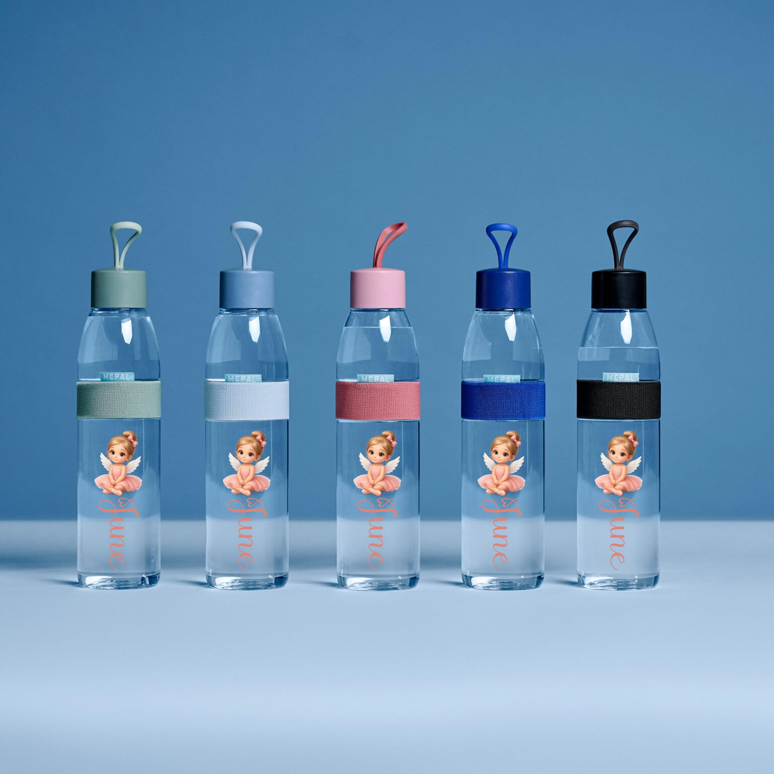 Mepal Personalisierte Brotdose Trinkflasche | Tanzen Ballerina Engel Motiv