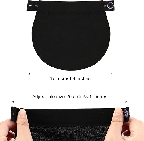 Miniatura 2 de 6 paquetes de pantalones de maternidad extensores de cintura ajustable para embarazo, extensor de cintura para embarazo, extensor de pantalones,
