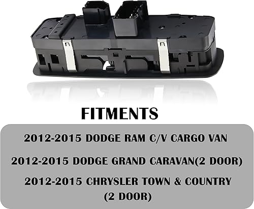 Miniatura 4 de ZLC-ZAMXY Interruptor principal de elevalunas eléctrico delantero izquierdo del lado del conductor compatible con Dodge Grand Caravan Chrysler Town